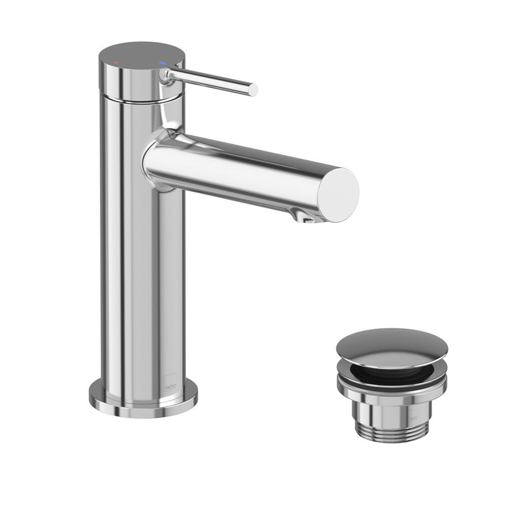 Vado Safari Lever Chrome Mono Basin Mixer With Waste